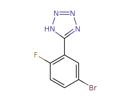 Molecular Structure of 874784-09-5 (5-(5-Bromo-2-fluorophenyl)-2H-tetrazole)