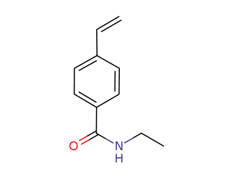 Molecular Structure of 89558-45-2 (Benzamide, 4-ethenyl-N-ethyl-)