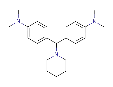 Molecular Structure of 2123-30-0 (Benzenamine, 4,4'-(1-piperidinylmethylene)bis[N,N-dimethyl-)