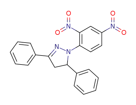 Molecular Structure of 5920-20-7 (1-(2,4-dinitrophenyl)-3,5-diphenyl-4,5-dihydro-1H-pyrazole)