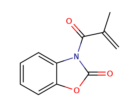 Molecular Structure of 17280-80-7 (2(3H)-Benzoxazolone, 3-(2-methyl-1-oxo-2-propenyl)-)