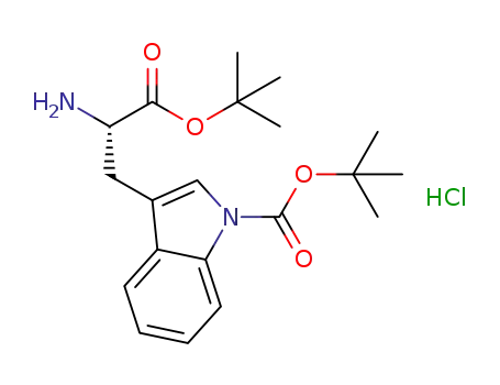 Molecular Structure of 218938-67-1 (H-TRP(BOC)-OTBU HCL)