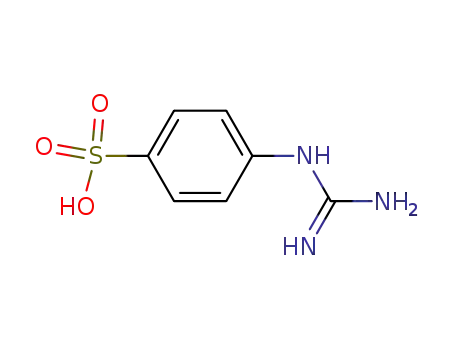 Molecular Structure of 25156-39-2 (4-[(diaminomethylidene)amino]benzenesulfonic acid)