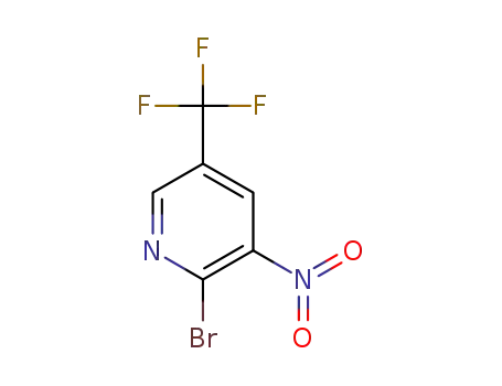 Molecular Structure of 1214336-90-9 (2-Bromo-3-nitro-5-(trifluoromethyl)pyridine)