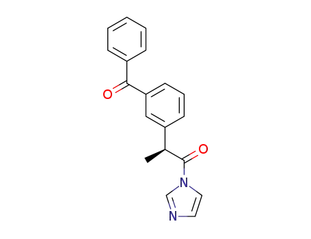 Molecular Structure of 709040-07-3 ((S)-1-(2-(3-benzoylphenyl)propanoyl)imidazole)