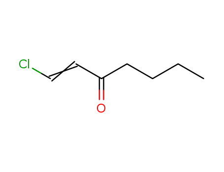 Molecular Structure of 924-95-8 (1-Hepten-3-one, 1-chloro-)