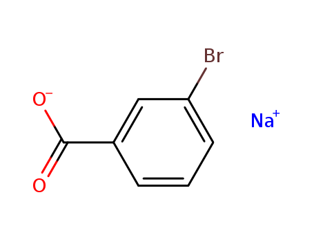 Molecular Structure of 17264-87-8 (Benzoic acid, 3-bromo-, sodium salt)