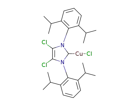 Molecular Structure of 1268526-51-7 ([CuCl(<sup>Cl</sup>IPr)])
