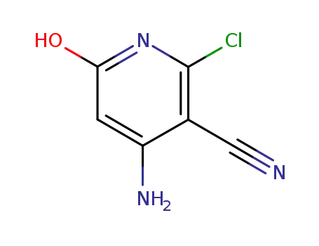 Molecular Structure of 102291-59-8 (3-Pyridinecarbonitrile, 4-amino-2-chloro-1,6-dihydro-6-oxo-)