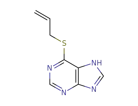 Molecular Structure of 5443-88-9 (6-ALLYLTHIOPURINE)