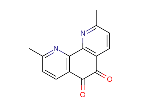 Molecular Structure of 102331-54-4 (1,10-Phenanthroline-5,6-dione, 2,9-dimethyl-)