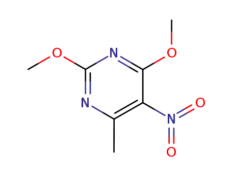 Molecular Structure of 30561-09-2 (5-nitro-2,4-dimethoxy-6-methylpyrimidine)