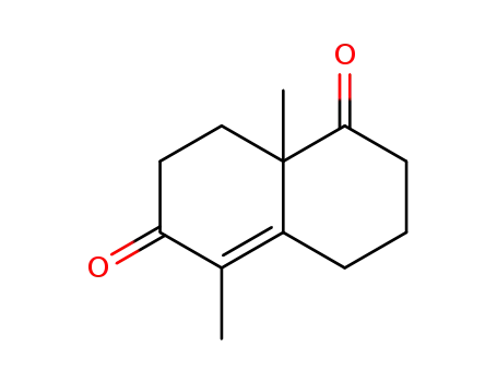 Molecular Structure of 41019-71-0 (5,8a-Dimethyl-3,4,8,8a-tetrahydro-1,6-(2H,7H)-naphthalenedione)