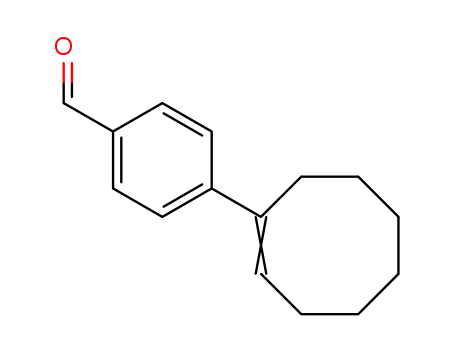 Molecular Structure of 624740-13-2 (Benzaldehyde, 4-(1-cycloocten-1-yl)-)