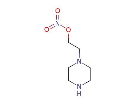 Molecular Structure of 52808-35-2 (1-Piperazineethanol,nitrate(ester)(9CI))