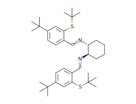 Molecular Structure of 1383611-42-4 ((1R,2R)-N,N-bis[4-(tert-butyl)-2-(tert-butylthio)benzylidene]-1,2-cyclohexanediamine)