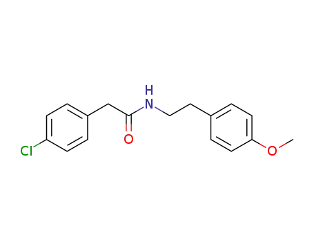 Molecular Structure of 340218-64-6 (2-(4-chlorophenyl)-N-[2-(4-methoxyphenyl)ethyl]acetamide)
