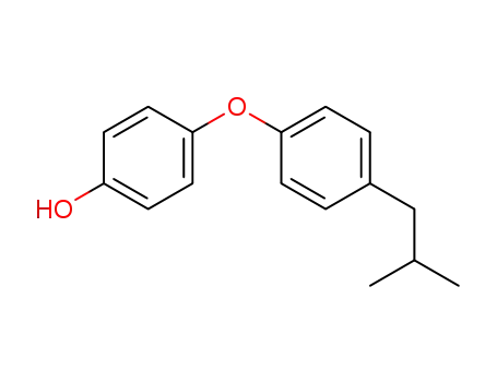 Molecular Structure of 479580-97-7 (Phenol, 4-[4-(2-methylpropyl)phenoxy]-)