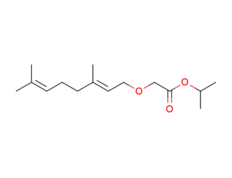 Molecular Structure of 517891-54-2 (((E)-3,7-Dimethyl-octa-2,6-dienyloxy)-acetic acid isopropyl ester)