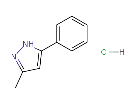 Molecular Structure of 20737-59-1 (5-methyl-3-phenyl-1H-pyrazole hydrochloride (1:1))