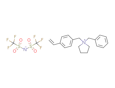 1-benzyl-1-(4-vinylbenzyl)pyrrolidinium bis[(trifluoromethyl)sulfonyl]imide