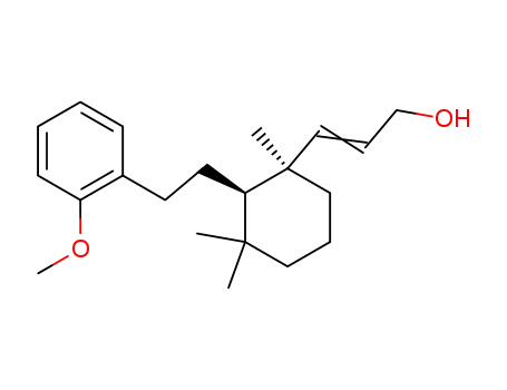 Molecular Structure of 90122-62-6 (2-Propen-1-ol,
3-[2-[2-(2-methoxyphenyl)ethyl]-1,3,3-trimethylcyclohexyl]-, trans-)