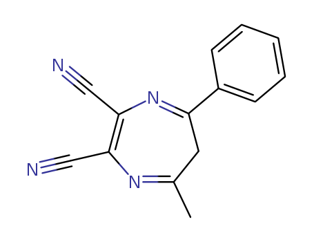 6H-1,4-Diazepine-2,3-dicarbonitrile,5-methyl-7-phenyl- cas  56984-06-6