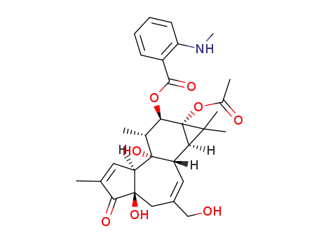 Molecular Structure of 80998-07-8 (PHORBOL 12-N-METHYLANTHRANILATE)