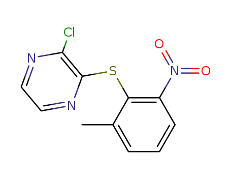 2-(6-methyl-2-nitrophenyl)thio-3-chloropyrazine