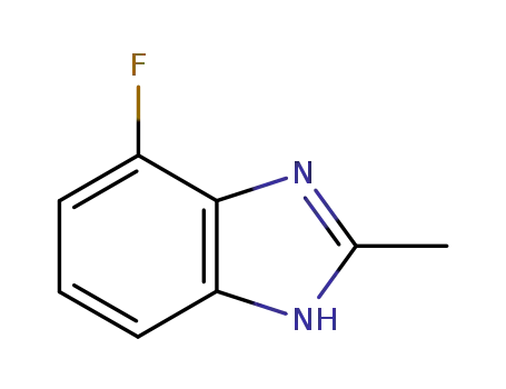 Molecular Structure of 18645-89-1 (1H-BENZIMIDAZOLE, 4-FLUORO-2-METHYL-)