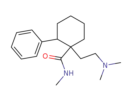 Molecular Structure of 97857-62-0 (Cyclohexanecarboxamide,
1-[2-(dimethylamino)ethyl]-N-methyl-2-phenyl-)