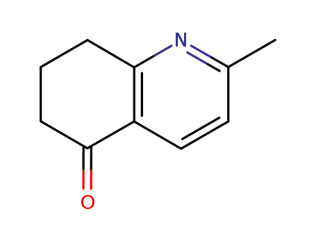 Molecular Structure of 27463-92-9 (2-Methyl-7,8-dihydro-6H-quinolin-5-one)