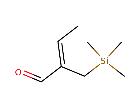 Molecular Structure of 122421-16-3 (2-<(trimethylsilyl)methyl>-2-butenal)