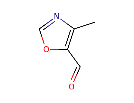 Molecular Structure of 159015-06-2 (4-Methyloxazole-5-carbaldehyde)