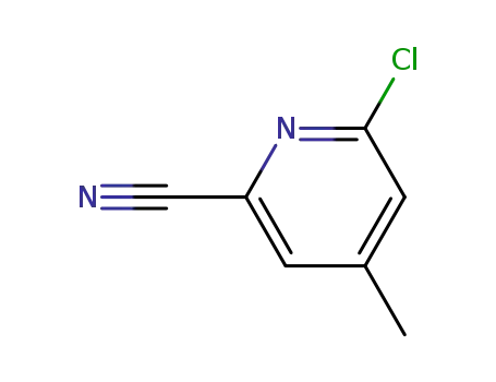 Molecular Structure of 209858-74-2 (6-Chloro-4-methylpicolinonitrile)