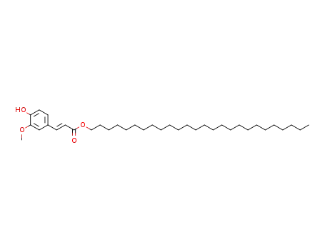 Molecular Structure of 63034-29-7 (Hexacosyl (E)-ferulate)