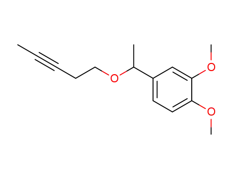 3,4-Dimethoxy-1-[1-(pent-3-ynyloxyl)ethyl]benzene
