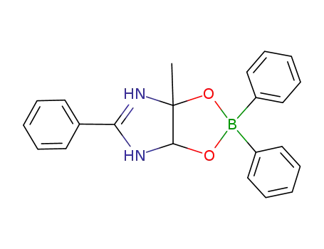 Molecular Structure of 115438-37-4 (1-methyl-3,3,7-triphenyl-2,4-dioxa-8-aza-6-azonia-3-boratabicyclo{3.3.3}oct-6-ene)