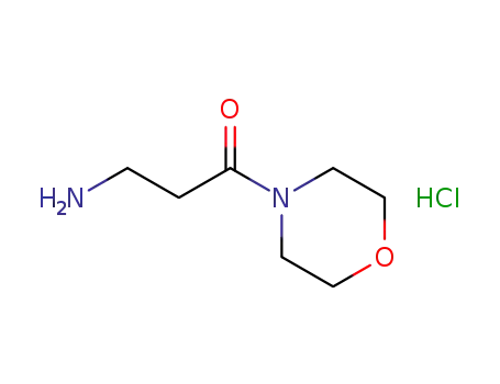 Molecular Structure of 173336-90-8 (3-AMINO-1-MORPHOLIN-4-YL-PROPAN-1-ONE HCL)