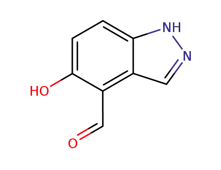 Molecular Structure of 213330-84-8 (5-Hydroxy-1H-indazole-4-carbaldehyde)