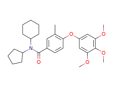 Benzamide,
N-cyclohexyl-N-cyclopentyl-3-methyl-4-(3,4,5-trimethoxyphenoxy)-