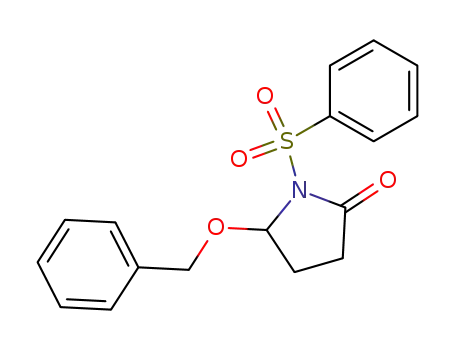 Molecular Structure of 111711-95-6 (5-(benzyloxy)-1-(phenylsulfonyl)pyrrolidin-2-one)