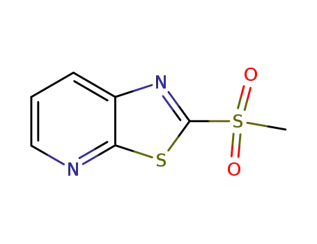 Molecular Structure of 60419-62-7 (Thiazolo[5,4-b]pyridine, 2-(methylsulfonyl)-)