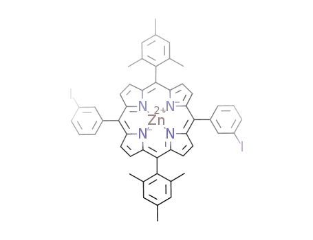 Molecular Structure of 247069-50-7 (zinc 5,15-dimesityl-10,20-bis(3-iodophenyl)porphyrin)