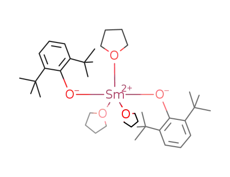 Molecular Structure of 190323-70-7 (Samarium, bis[2,6-bis(1,1-dimethylethyl)phenolato]tris(tetrahydrofuran)-)