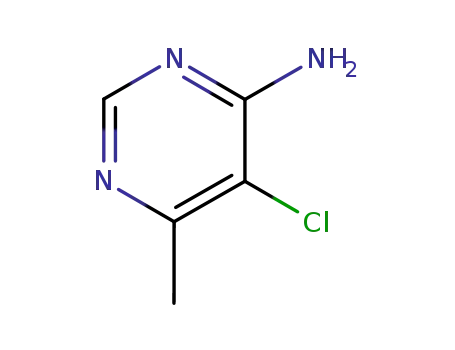 Molecular Structure of 13040-89-6 (Pyrimidine, 4-amino-5-chloro-6-methyl- (7CI,8CI))