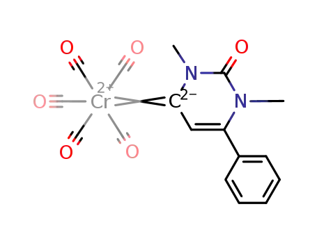 Molecular Structure of 206069-47-8 ([Cr(CO)5(C<sub>4</sub>HN<sub>2</sub>O(C<sub>6</sub>H<sub>5</sub>)(CH<sub>3</sub>)2)])