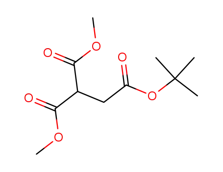 Molecular Structure of 92828-40-5 (1,1,2-Ethanetricarboxylic Acid, 2-(1,1-Dimethylethyl)1,1-Dimethyl Ester)