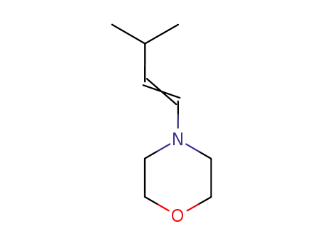 Molecular Structure of 53828-74-3 (Morpholine,  4-(3-methyl-1-butenyl)-  (9CI))