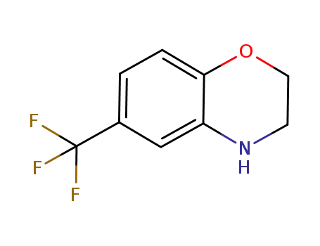 Molecular Structure of 347-40-0 (6-TRIFLUOROMETHYL-3,4-DIHYDRO-2H-BENZO[1,4]OXAZINE HYDROCHLORIDE)